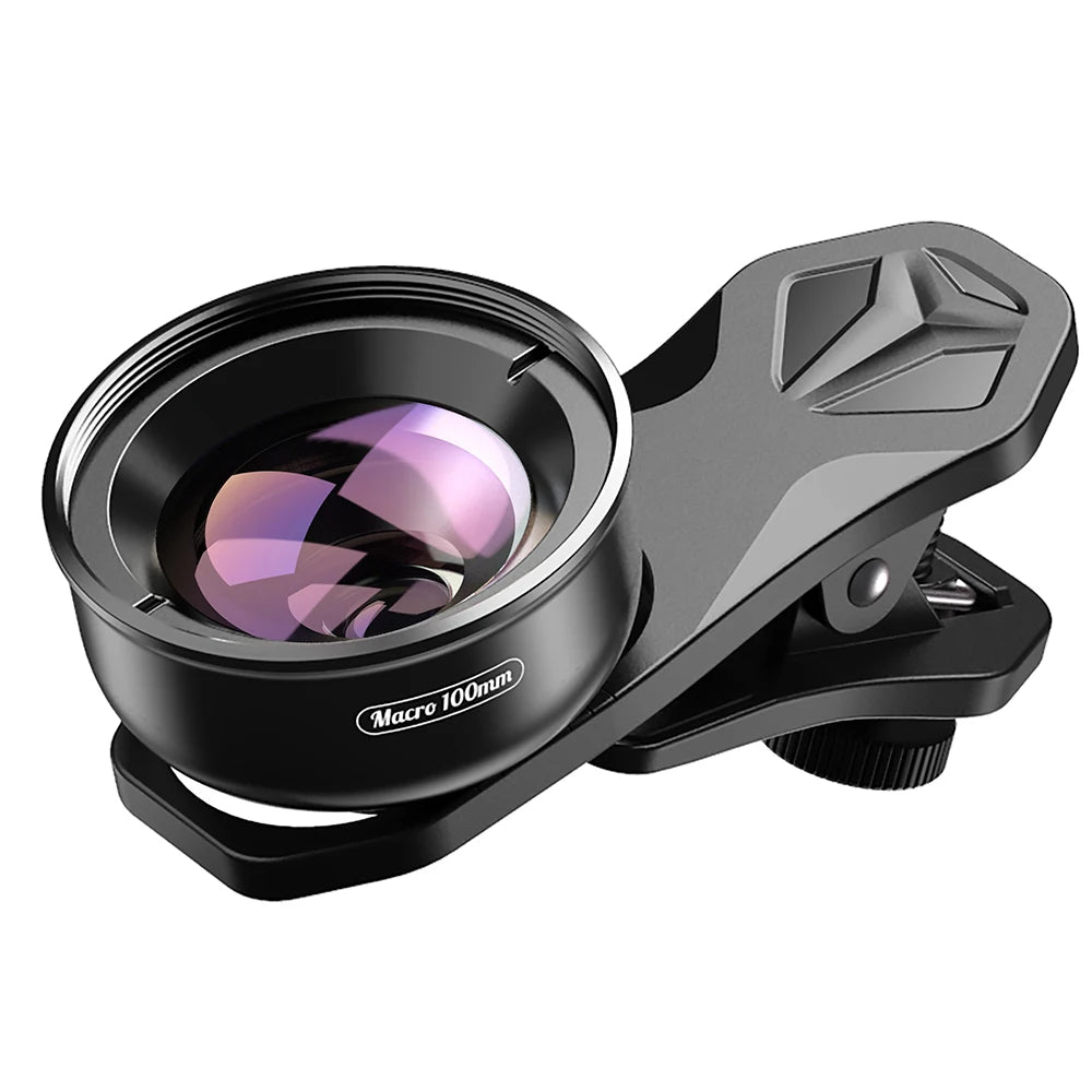 APEXEL APL-HB100MM 100mm Macro Phone Lens Kit — 4K HD with CPL & Star Filter Bundle
