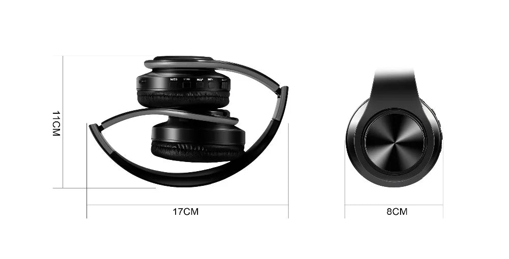 Wireless Bluetooth Headphones with Built-in Mic – 14 Colors