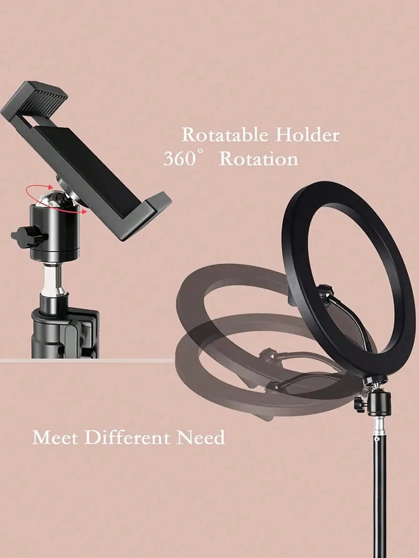 10-Inch Ring Light with 110cm Tripod Stand — Livestreaming & Selfie Fill Light Kit