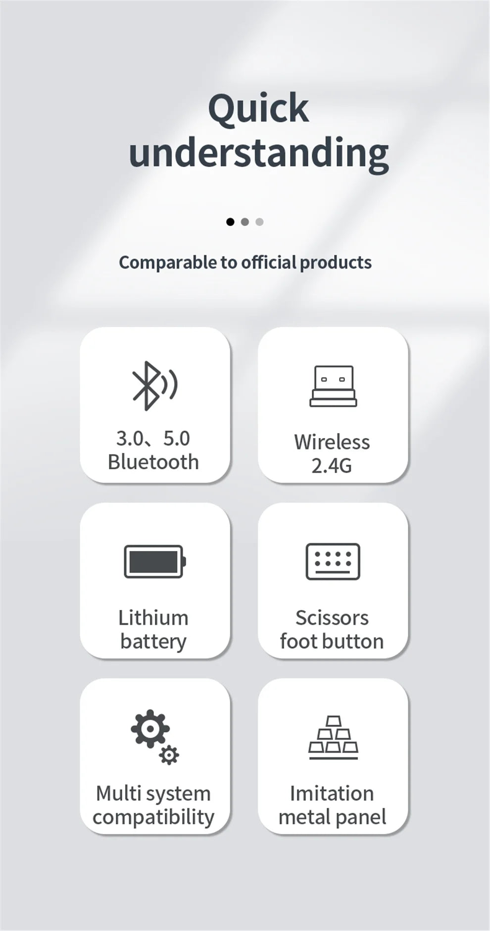Wireless Keyboard & Mouse Combo – Bluetooth 5.0 & 2.4G Rechargeable Full-Size Ergonomic Set