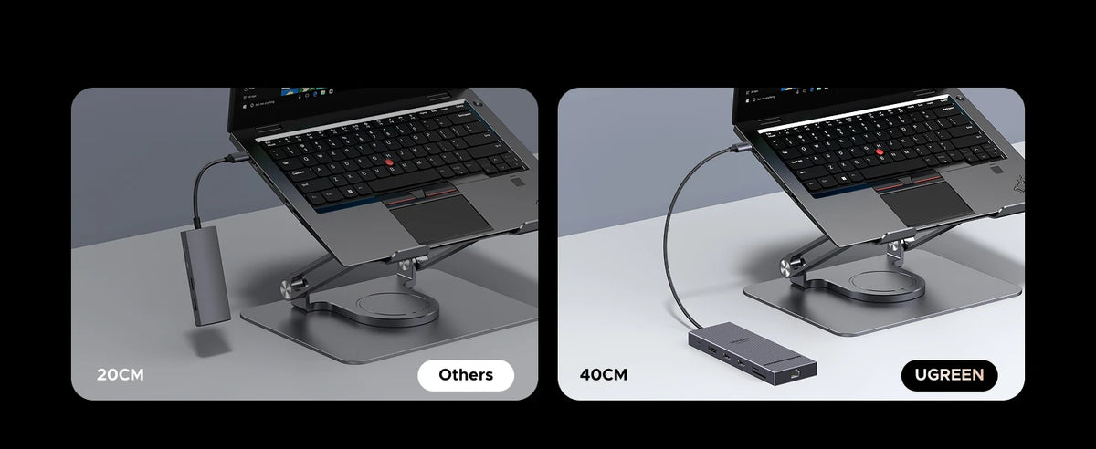 UGREEN USB-C Docking Station Hub — 4K120Hz DP, Dual HDMI, 10Gbps, RJ45, SD/TF, PD 100W