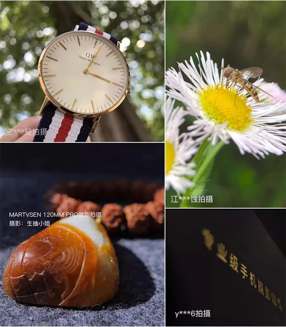 MARTVSEN 120mm Macro Phone Lens — 5K HD 10x Super Macro for iPhone & Android