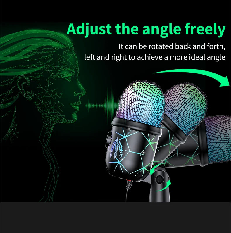 USB Condenser Microphone – Tabletop Mic for Gaming, Podcasting, Streaming & Studio Recording