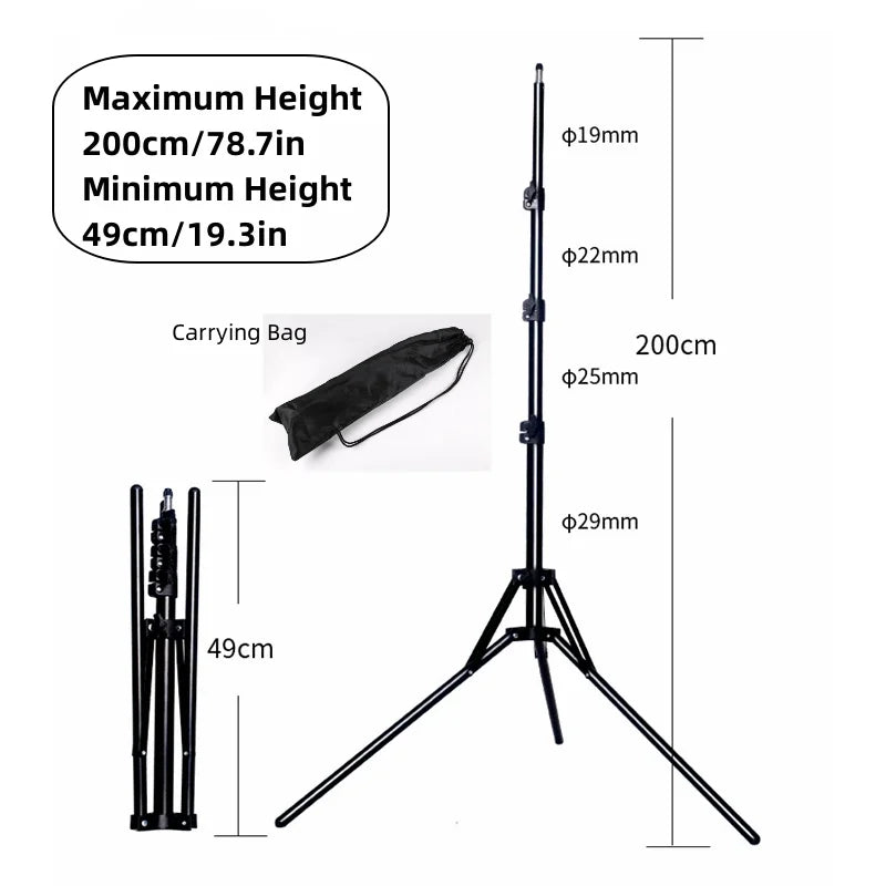 Heavy Duty Aluminum Light Stand for Photo & Video Studio