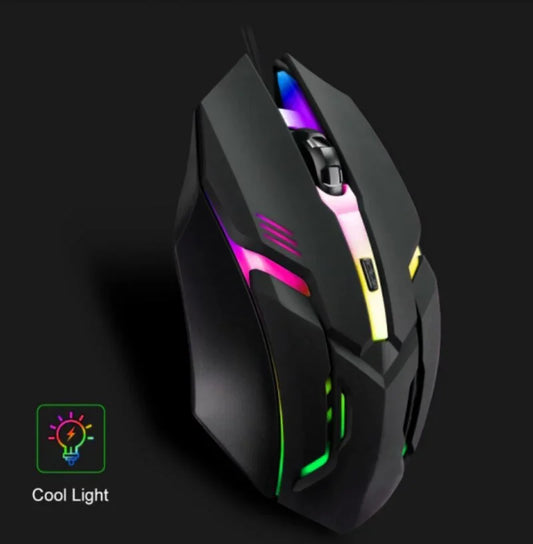 RGB Wired Gaming Mouse – Ergonomic 4-Button USB Mouse with RGB Backlight for Desktop & Laptop