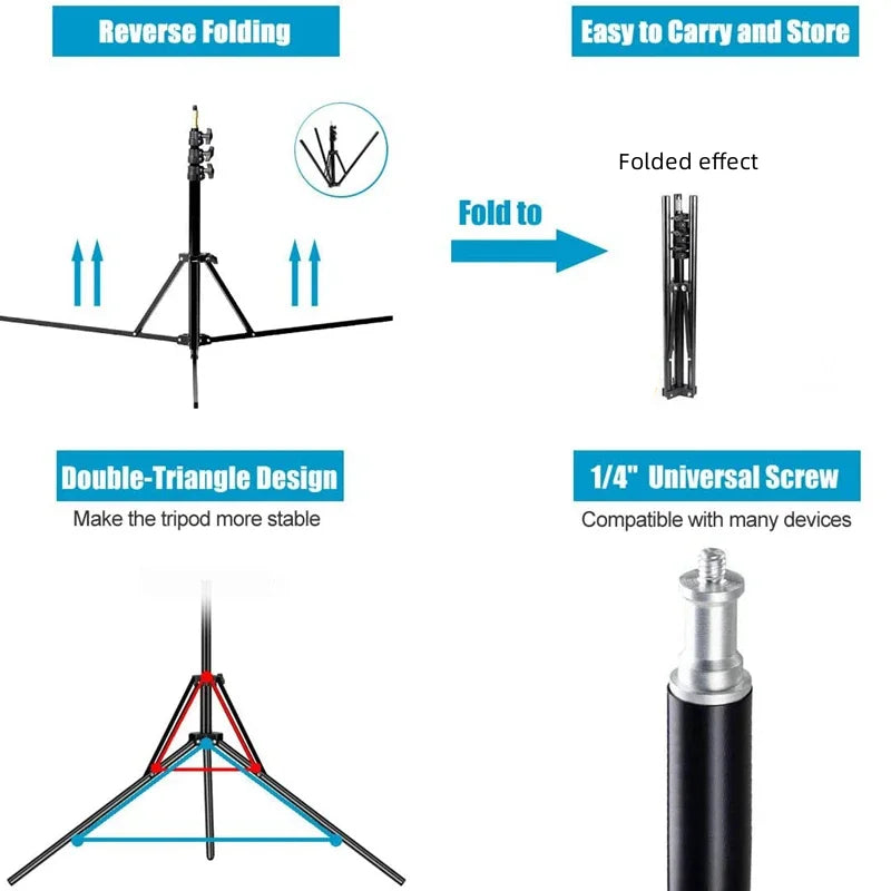 Heavy Duty Aluminum Light Stand for Photo & Video Studio