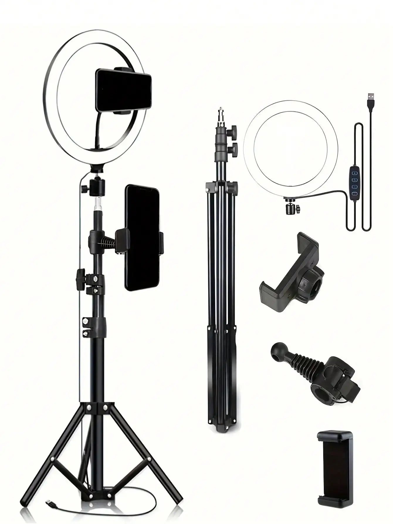 10-Inch Ring Light with 110cm Tripod Stand — Livestreaming & Selfie Fill Light Kit