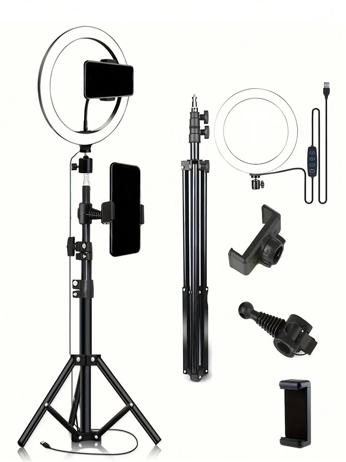 10-Inch Ring Light with 110cm Tripod Stand — Selfie & Livestream Lighting Kit (Pro)