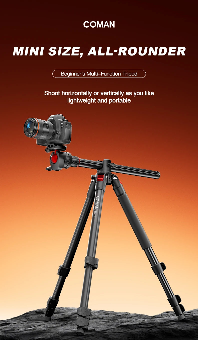 COMAN KX3939 Mini V1 72" Overhead Camera Tripod with Fluid Head