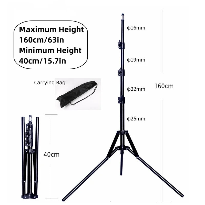 Heavy Duty Aluminum Light Stand for Photo & Video Studio