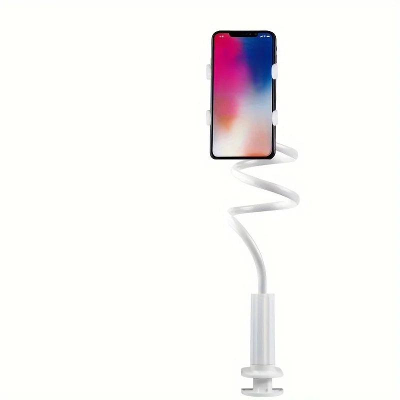 Flexible Gooseneck Phone Mount – Long Arm Clamp Holder for Bed, Desk & Overhead Filming