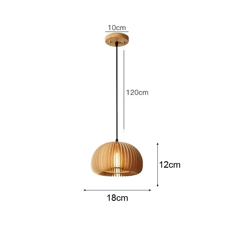 Bamboo Rattan Pendant Light – Handwoven Wicker Ceiling Lamp for Dining Room, Bedroom & Hotel