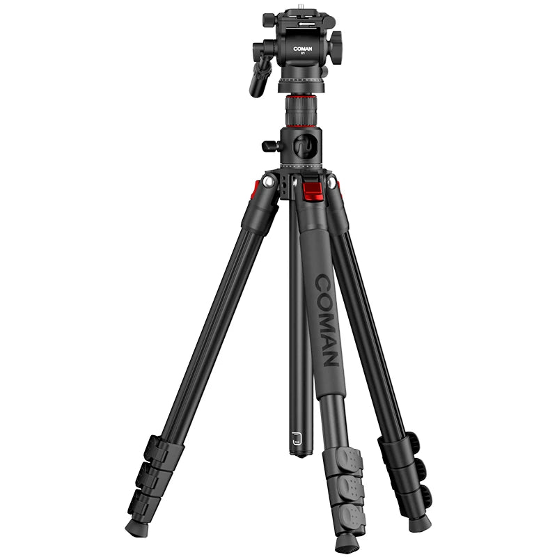 COMAN KX3939 Mini V1 72" Overhead Camera Tripod with Fluid Head