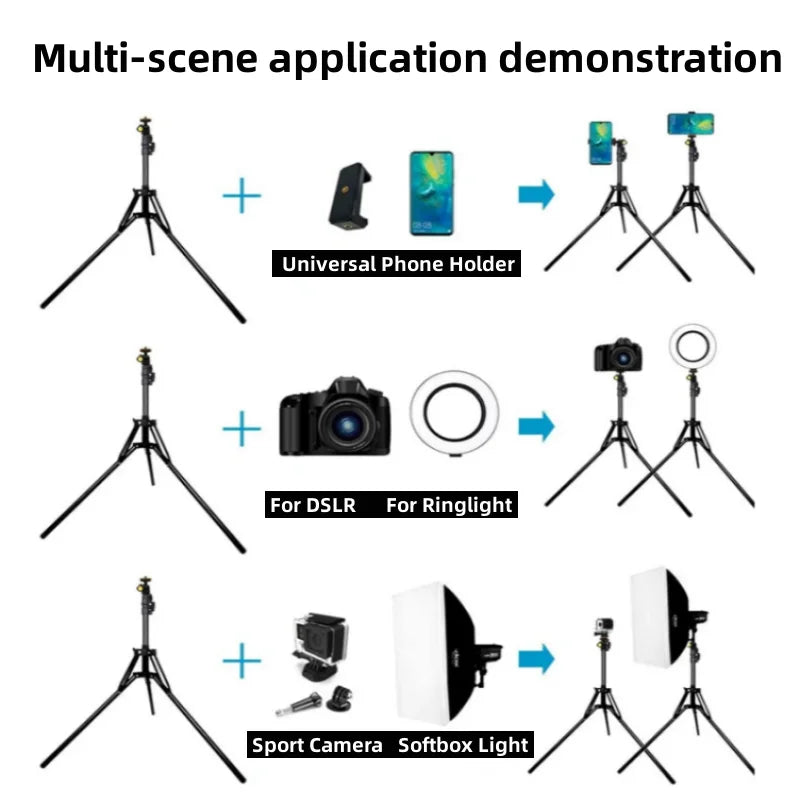 Heavy Duty Aluminum Light Stand for Photo & Video Studio