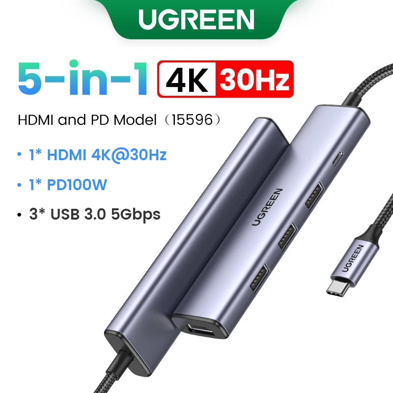 Dual HDMI USB-C Docking Station – Up to 13-in-1 with 8K/4K Output, RJ45, PD 100W & USB 3.0