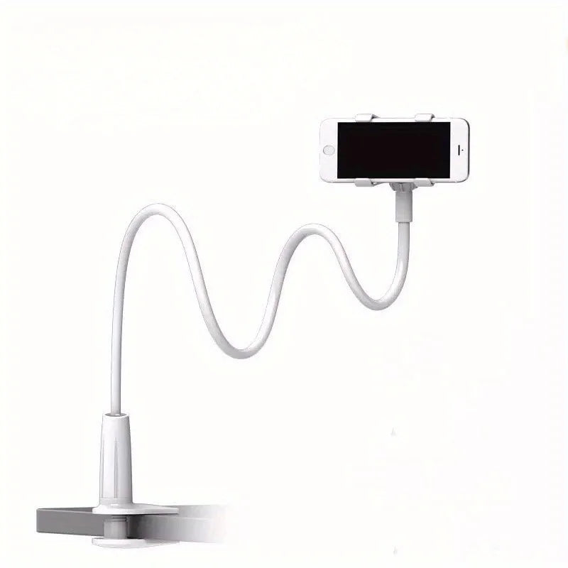 Flexible Gooseneck Phone Mount – Long Arm Clamp Holder for Bed, Desk & Overhead Filming