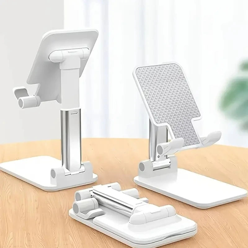 Universal Phone & Tablet Desk Stand – Adjustable, Foldable Holder for Smartphones & Tablets