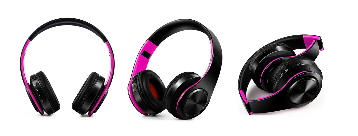 Wireless Bluetooth Headphones with Built-in Mic – 14 Colors