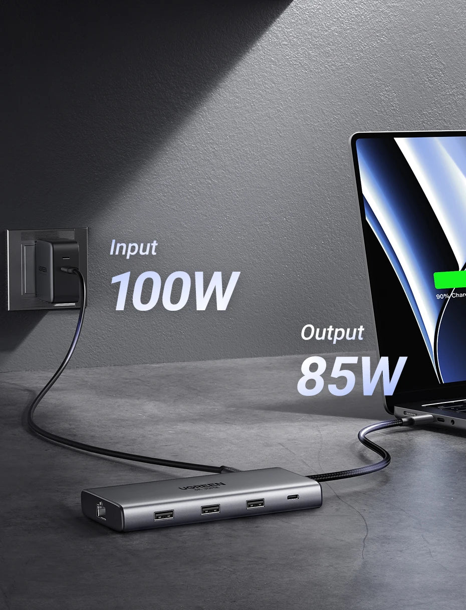 Dual HDMI USB-C Docking Station – Up to 13-in-1 with 8K/4K Output, RJ45, PD 100W & USB 3.0