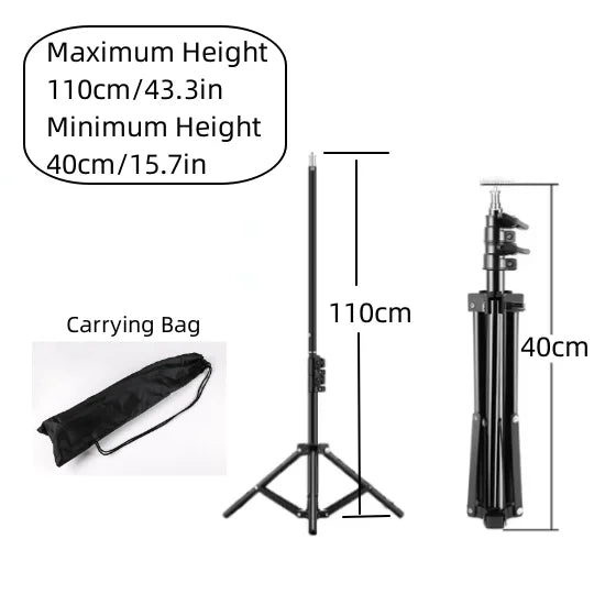 EASONSTARRY RP01-B Heavy Duty Aluminum Light Stand for Photo & Video Studio