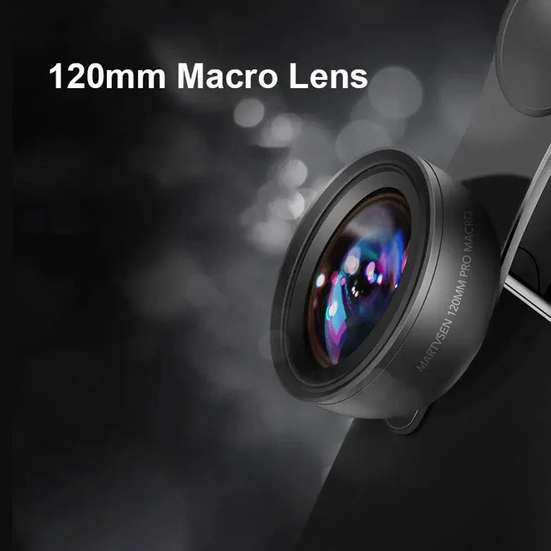 MARTVSEN 120mm Macro Phone Lens — 5K HD 10x Super Macro for iPhone & Android