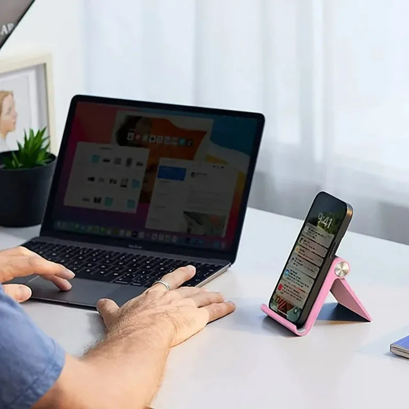 Foldable Phone Stand – Portable, Adjustable & Universal Desktop Holder for Smartphones