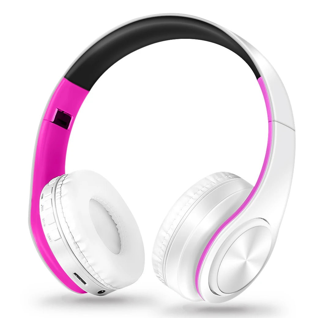 Wireless Bluetooth Headphones with Built-in Mic – 14 Colors