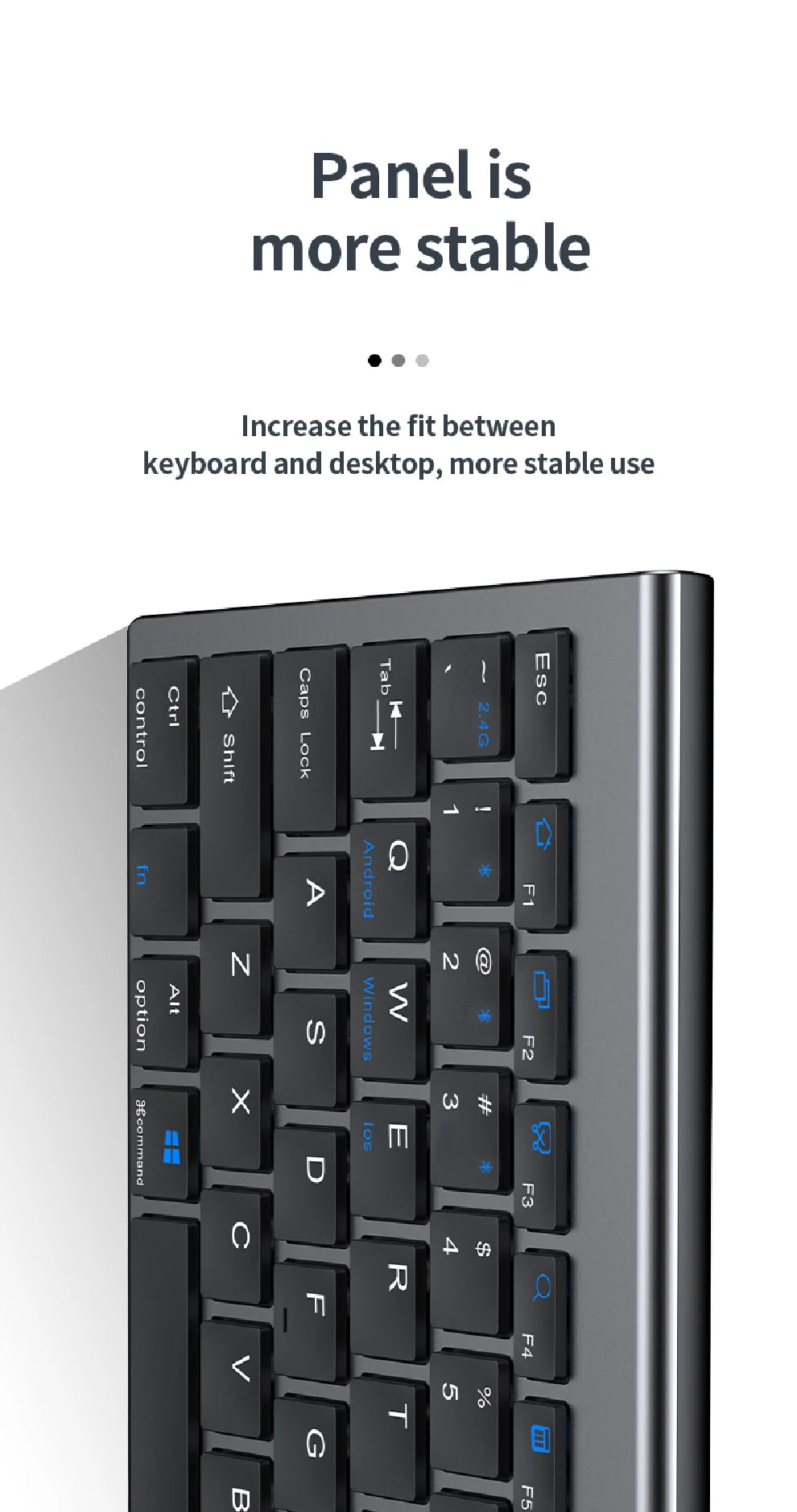 Wireless Keyboard & Mouse Combo – Bluetooth 5.0 & 2.4G Rechargeable Full-Size Ergonomic Set