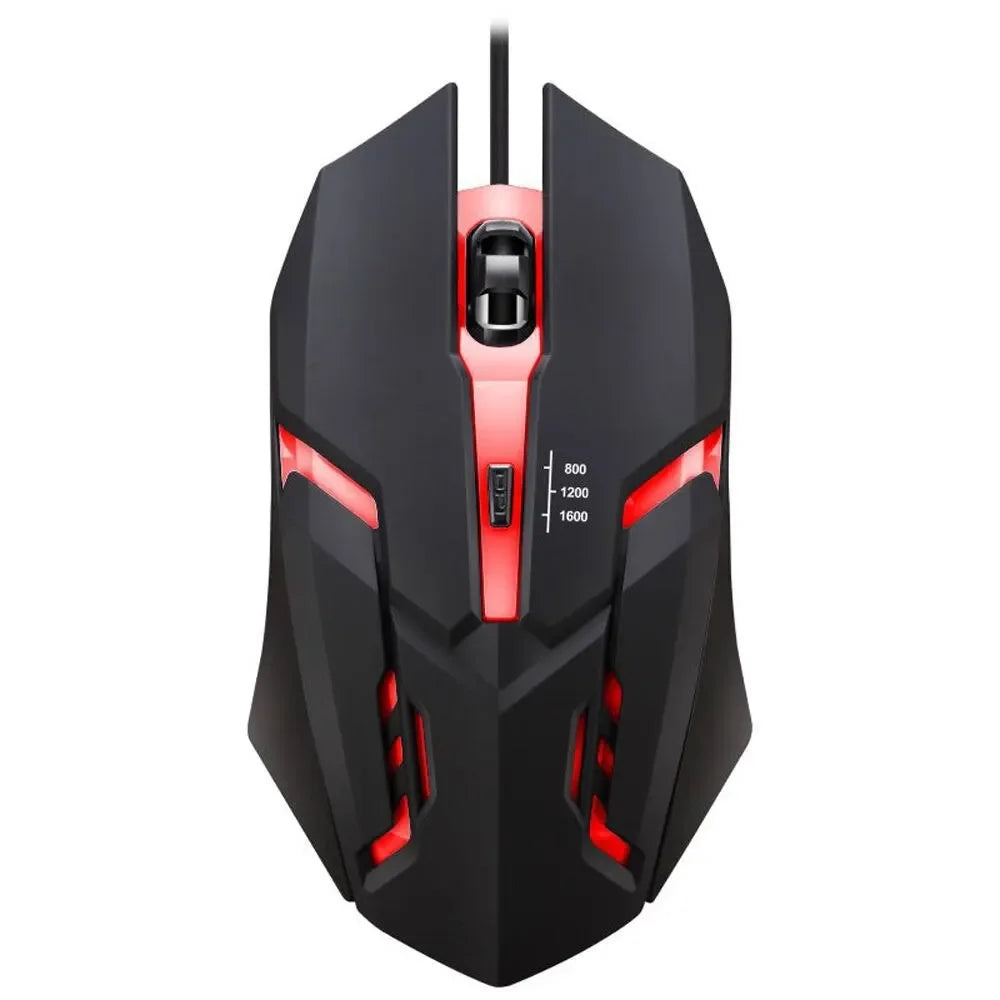 RGB Wired Gaming Mouse – Ergonomic 4-Button USB Mouse with RGB Backlight for Desktop & Laptop
