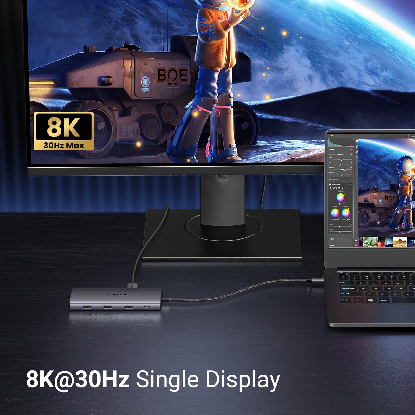 Dual HDMI USB-C Docking Station – Up to 13-in-1 with 8K/4K Output, RJ45, PD 100W & USB 3.0