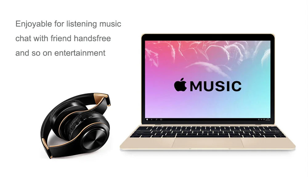 Wireless Bluetooth Headphones with Built-in Mic – 14 Colors